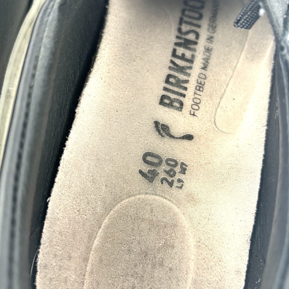 Birkenstock Oswego Slip On Sneakers Black Leather EU 40 US 9-9.5 Portugal - Picture 7 of 13